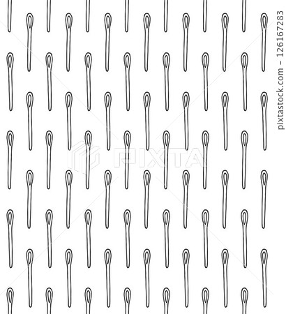 Vector seamless pattern of hand drawn needle 126167283