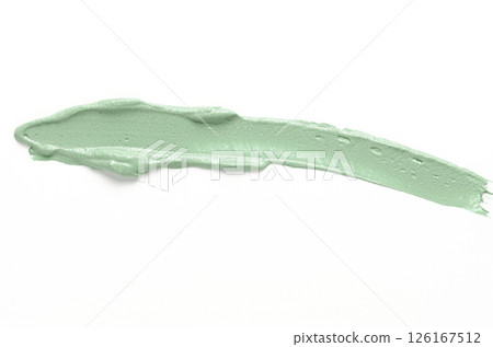 A sample of cosmetic clay for a body or face mask. White background 126167512