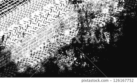 單色粗糙輪胎胎面背景材料 126167752