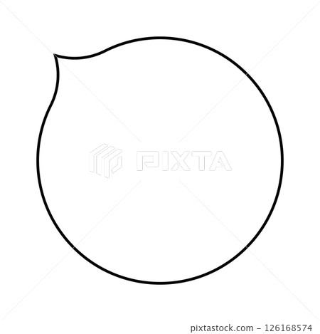 Simple speech bubble illustration circle Simple speech bubble illustration circle 126168574