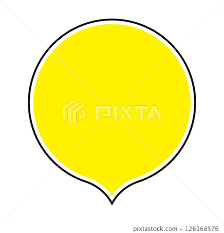 Simple speech bubble illustration circle 126168576
