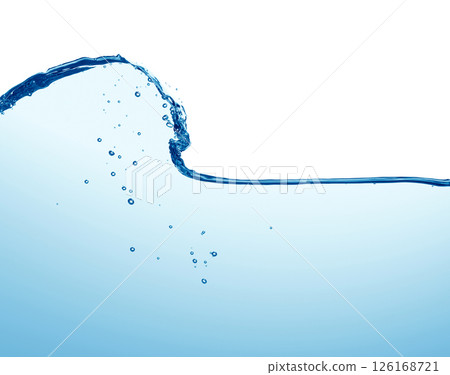 Wave water and bubbles 126168721