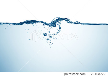 Wave water and bubbles 126168722