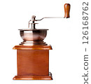 Coffee grinder on white background 126168762