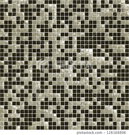 Seamless mosaic tiles texture creating intricate geometric pattern 126168806
