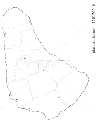 巴貝多空白地圖 126170946