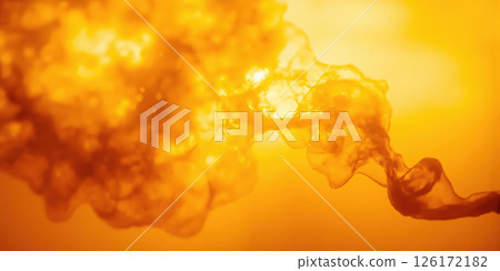 Abstract Yellow and Orange Background. Yellow and orange background, that looks like smoke. 126172182