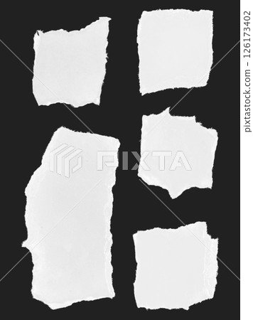 white speech bubble, torn paper speech bubble, ripped paper icon, ripped paper speech bubble 126173402