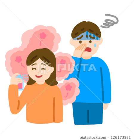 受香水味困擾的人 126173551