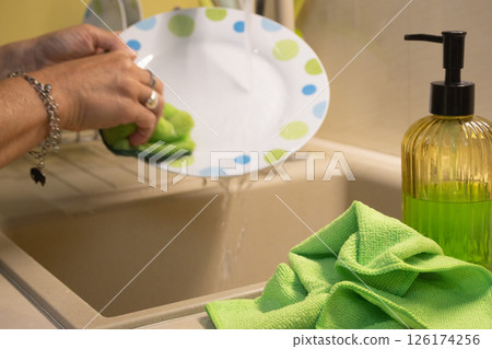 Eco-Friendly Home Cleaning Routine with Organic Supplies. Eco-Friendly Home Cleaning Routine with Organic Supplies. 126174256