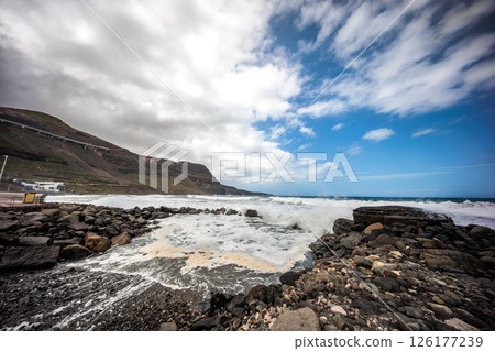 Coast near the town of Galdar, Gran Canaria, Canary Islands 126177239