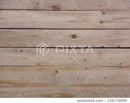 Stacked Wooden Planks with Natural Texture Background in Earth Tones Stacked Wooden Planks with Natural Texture Background in Earth Tones 126178094