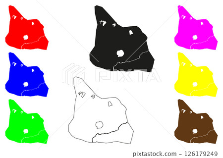 Dahod city (Republic of India, State of Gujarat) map vector illustration, scribble sketch Dohad map Dahod city (Republic of India, State of Gujarat) map vector illustration, scribble sketch Dohad map 126179249