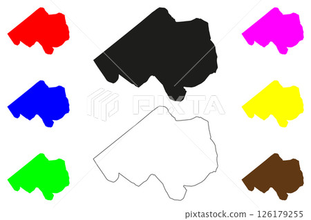 Etah city (Republic of India, State of Uttar Pradesh) map vector illustration, scribble sketch Etah map Etah city (Republic of India, State of Uttar Pradesh) map vector illustration, scribble sketch Etah map 126179255