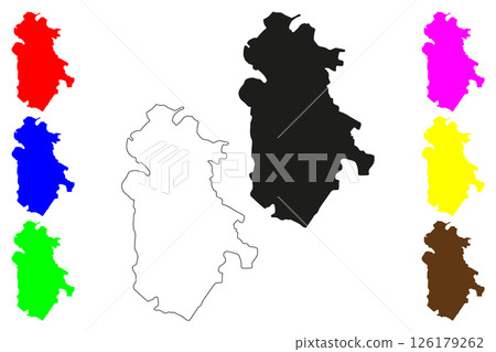 Firozpur city (Republic of India, State of Punjab) map vector illustration, scribble sketch Ferozepur map Firozpur city (Republic of India, State of Punjab) map vector illustration, scribble sketch Ferozepur map 126179262