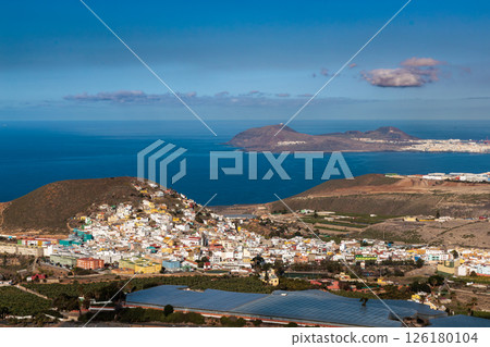 View from Mirador De Arucas on Gran Canaria, Canary Islands View from Mirador De Arucas on Gran Canaria, Canary Islands 126180104