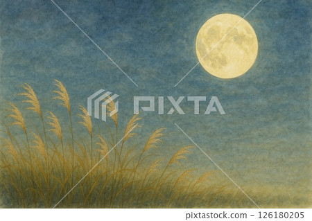 紫芒田野裡的月圓之夜 126180205