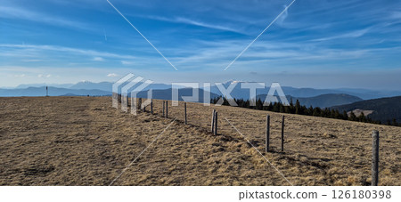 Mountain Landscape With Rax And Schneeberg In Lower Austria In Austria. 126180398