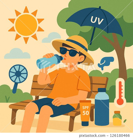 Heat stroke prevention during summer vacation Heat stroke prevention during summer vacation 126180466