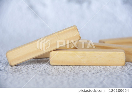 Close up view of wooden blocks with customizable space for text Close up view of wooden blocks with customizable space for text 126180664