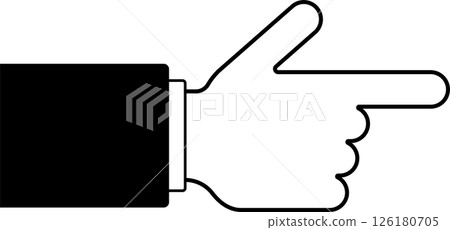 指向方向的手指圖標 指向方向的手指圖標 126180705