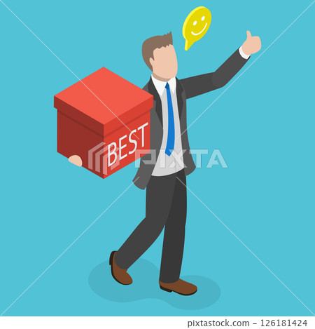 3D Isometric Flat Vector Illustration of Sales Fake, Lie or Fraud 3D Isometric Flat Vector Illustration of Sales Fake, Lie or Fraud 126181424