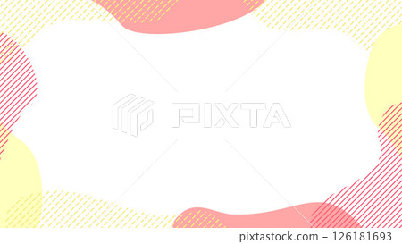 Simple cute wave frame 126181693