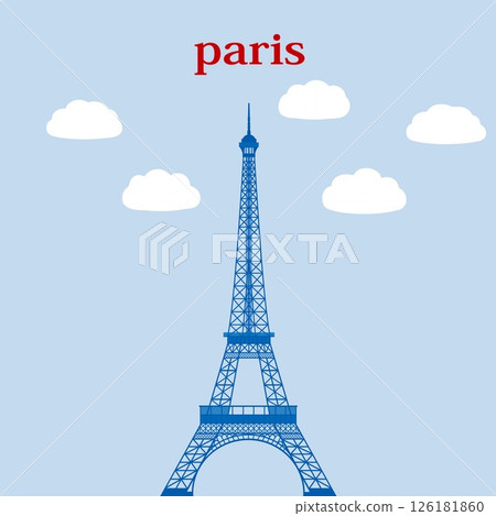 艾菲爾鐵塔之旅艾菲爾巴黎法國藍色 艾菲爾鐵塔之旅艾菲爾巴黎法國藍色 126181860