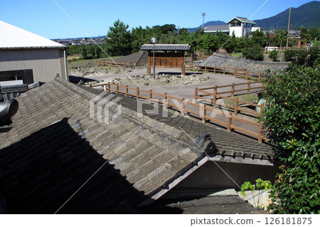Debris flow afflicted houses conservation park 126181875