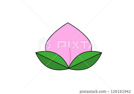 簡單的桃子圖 126181942