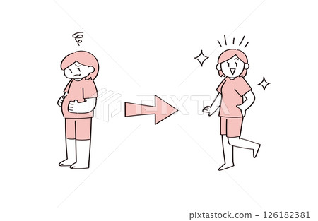 成功飲食的插圖集 126182381