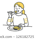 一個女人享受一頓飯 126182725