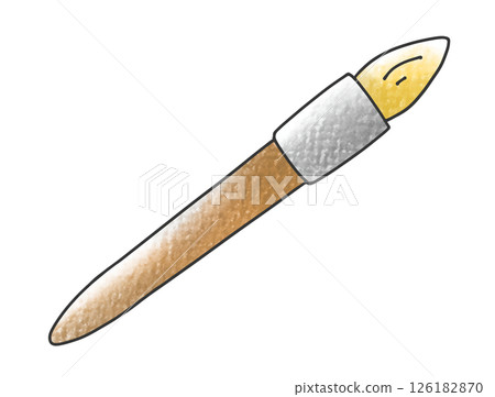 鬆散、簡單、厚實、圓形筆刷、模擬風格 126182870