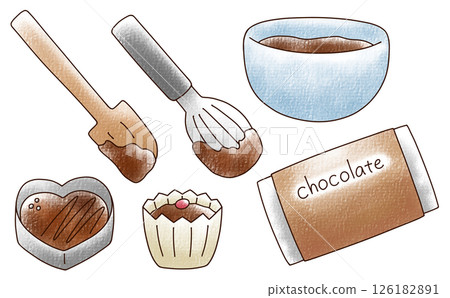 簡易巧克力烘焙組（模擬風格） 126182891