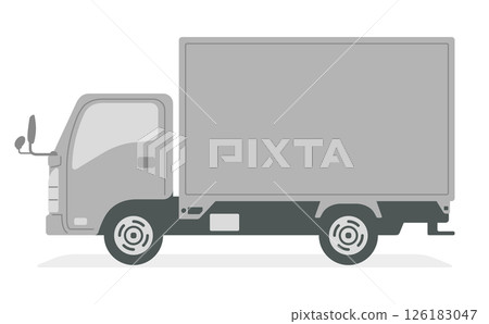 Truck and delivery vehicle illustration material 126183047
