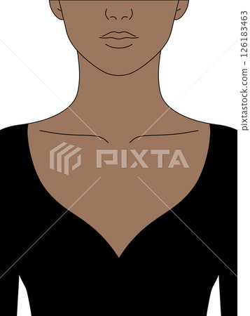 穿著開胸緊身衣的女人 穿著開胸緊身衣的女人 126183463