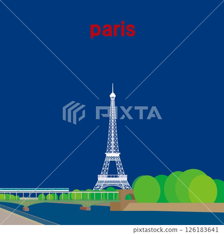 Eiffel Tower Tour Eiffel Seine River La Seine Paris France Spring scenery Eiffel Tower Tour Eiffel Seine River La Seine Paris France Spring scenery 126183641