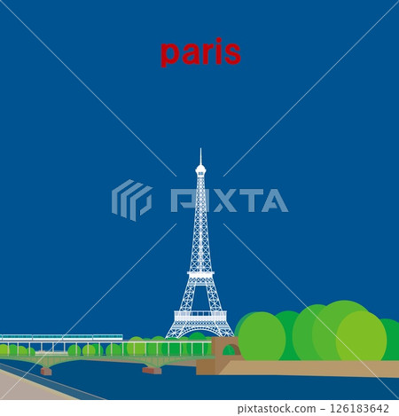 Eiffel Tower Tour Eiffel Seine River La Seine Paris France Spring scenery Eiffel Tower Tour Eiffel Seine River La Seine Paris France Spring scenery 126183642