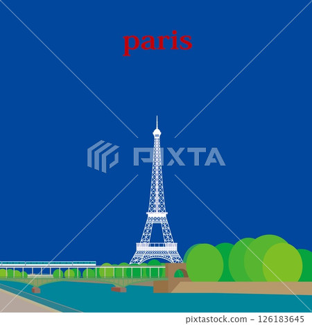 Eiffel Tower Tour Eiffel Seine River La Seine Paris France Spring scenery Eiffel Tower Tour Eiffel Seine River La Seine Paris France Spring scenery 126183645