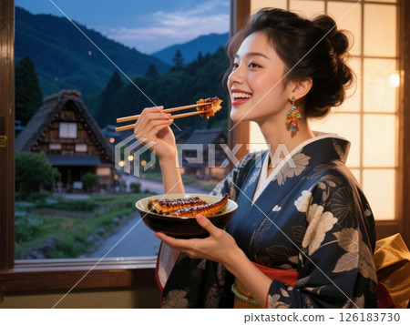 Eels and the Gassho-style Villages of Shirakawa-go and Gokayama II 126183730