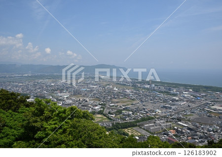 Nobeoka city in the summer haze Nobeoka city in the summer haze 126183902