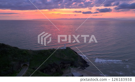 Sunset over Cape Kakuda 126183938