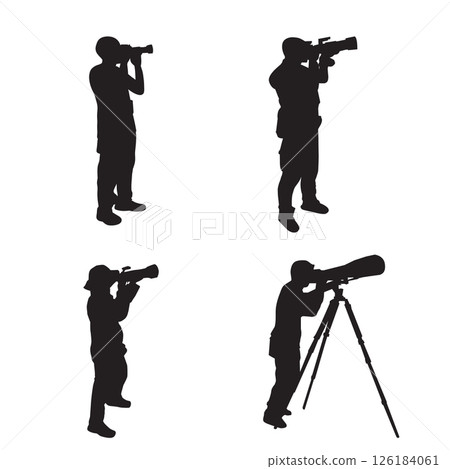 Silhouettes of photographer 126184061