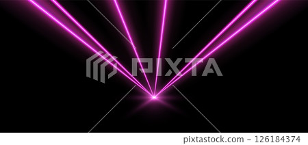 Laser beams, concert or nightclub spotlights light effect. 126184374