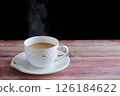 Steaming hot coffee 126184622