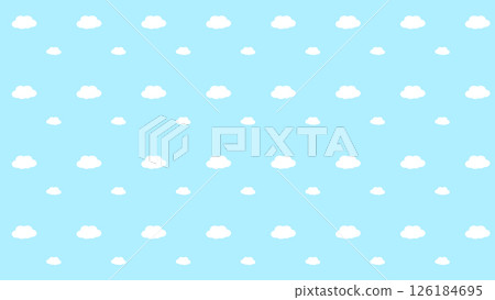 Pop and cute cloud pattern in children's room colors 126184695