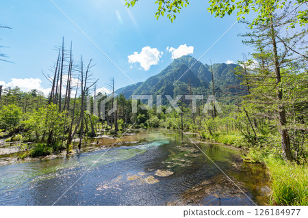 <Nagano> The magnificent views of Kamikochi: Dakezawa Marsh and Mt. Rokuhyaku 126184977