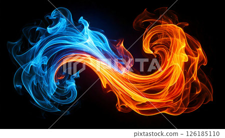 The moment when fire and ice intersect 126185110