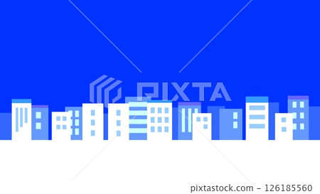 Cityscape White Space Blue 126185560