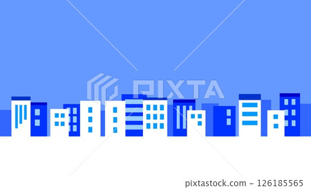 Cityscape White Space Blue Cityscape White Space Blue 126185565